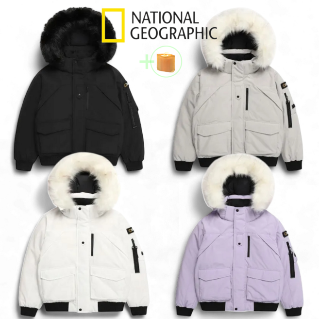 [백화점출고] 내셔널지오그래픽 패딩 내셔널 여성 타루가 숏패딩 역시즌 덕다운 + PXV다용도Bag