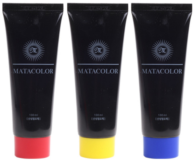 마타하리 미용사자격증 시험용/ 국가고시용 산성칼라, 파랑, 1개