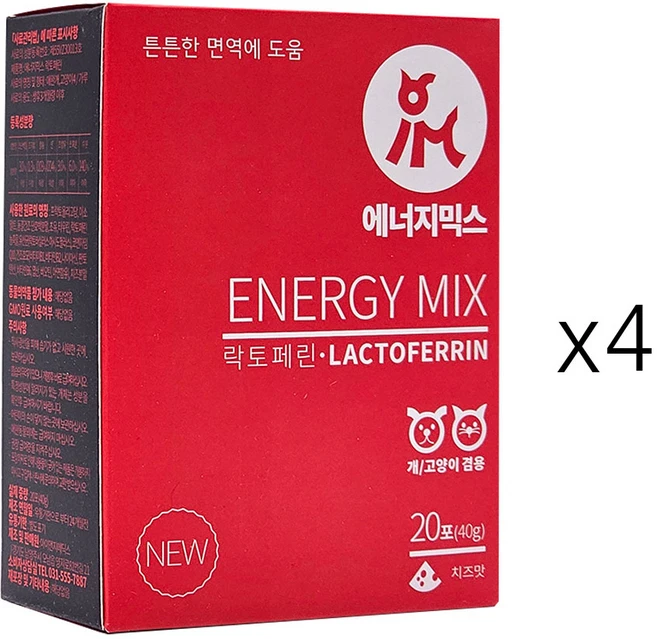 강아지 고양이 콧물 기침 재채기 감기약 구내염 잇몸 약 항산화제, 면역/항산화, 4개 - 쿠팡