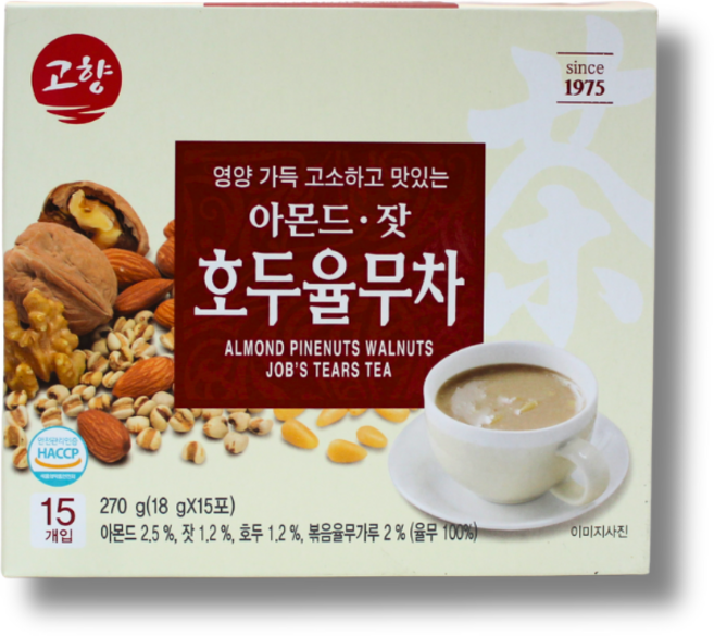 아몬드잣호두율무차 15T (고향 아몬드잣호두율무차15포), 18g