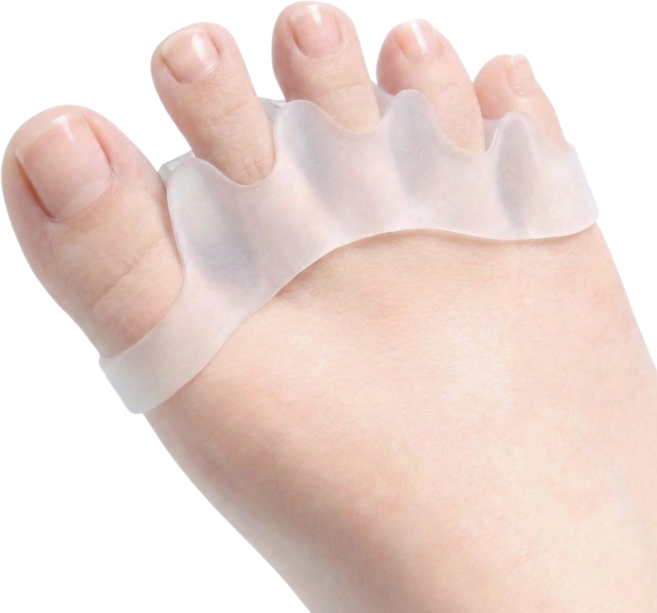 [물리치료사 자문개발] 일감생활 무지외반증 실리콘 발가락 링 좌우 세트, 1세트