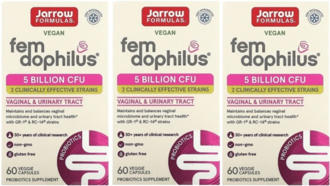 자로우 프로바이오틱스 펨 FEM 도피러스 Dophilus 50억 유산균 다이제스트, 60정, 3개 - 쿠팡