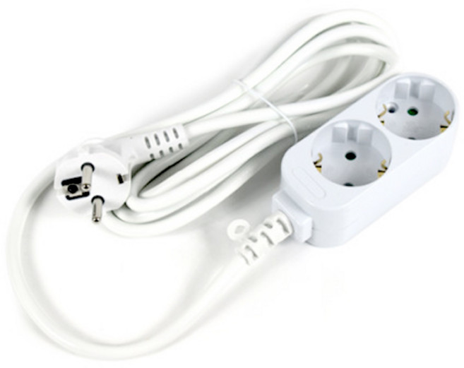 롯데 멀티탭 일반2구2.5m, 1개