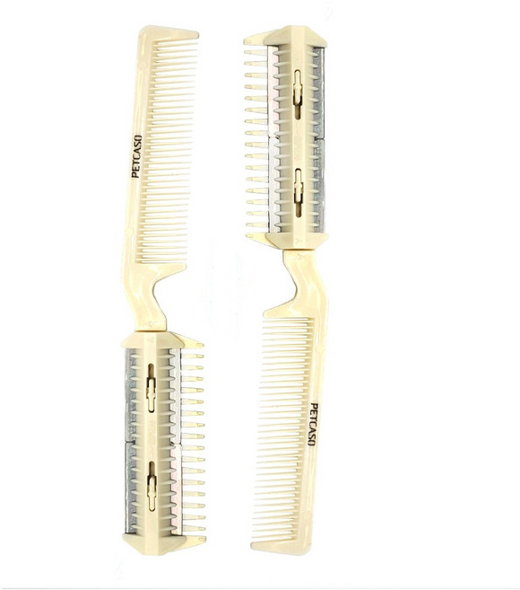 펫카소 강아지 엉킨털제거 머리칼 브러쉬 2개, 1세트