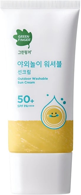 그린핑거 야외놀이 워셔블 선크림 SPF50+ PA++++, 80ml, 1개 - 쿠팡