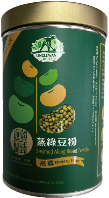 禾園生技 返穀歸臻 蒸綠豆粉, 400g