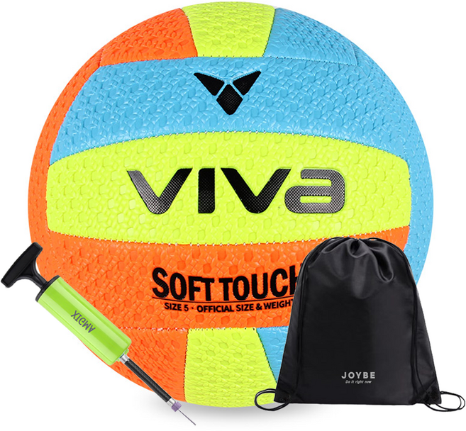 비바스포츠 소프트터치 배구공 5호 SN3000, 1개, SN3000 + joybe 가방&펌프