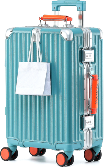 우위제 100%pc 캐리어 알루미늄 프레임 하드 폴리카보네이트 여행용 캐리어 TSA락 3년AS