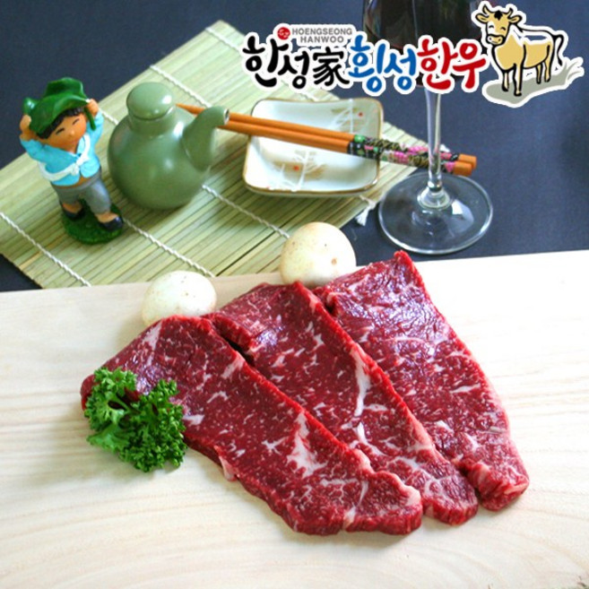 더바른식탁 한우 1+등급 채끝등심 300g 횡성 한우 한우 구이용 한우 채끝 한우 채끝등심, 1개