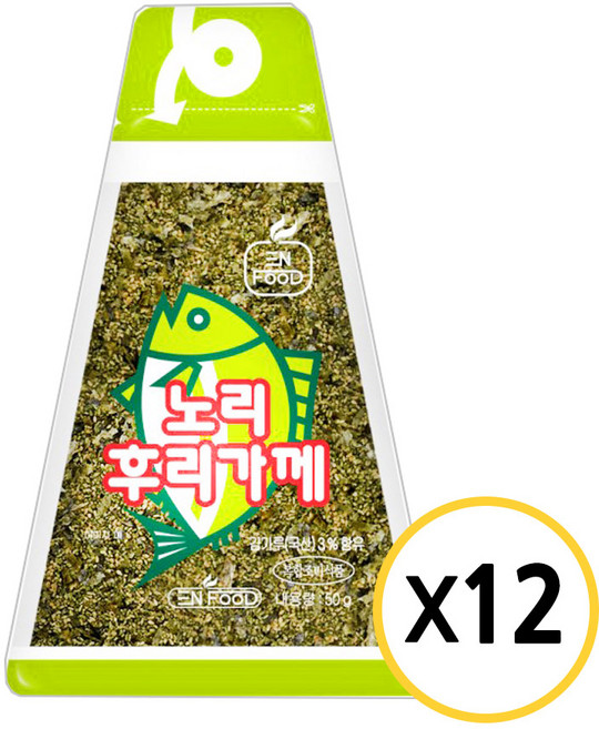 이엔푸드 노리풍 후리가케, 50g, 12개