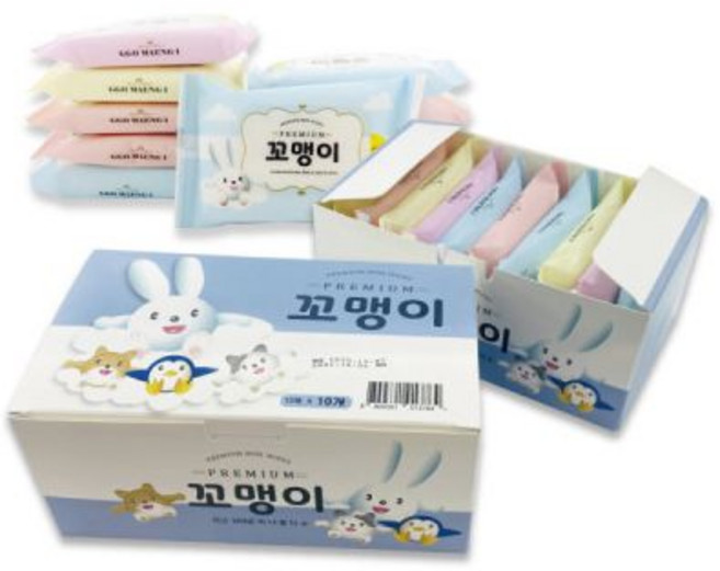 꼬맹이물티슈 10매입X40개 BC 대, 45g