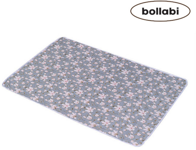 4중완벽흡수 볼라비 환자용 방수패드 노인 요양원 어르신 성인 환자 방수시트 방수매트 침대 방수 방수요 병원용 위생 시트, 플라워블루