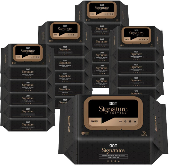숨 시그니처 에디션 물티슈 70매 - 20개