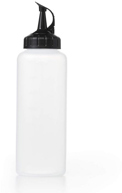 OXO 옥소 조미료 스퀴즈 보틀 350ml 중형 눈금 포함, 1개, 1L