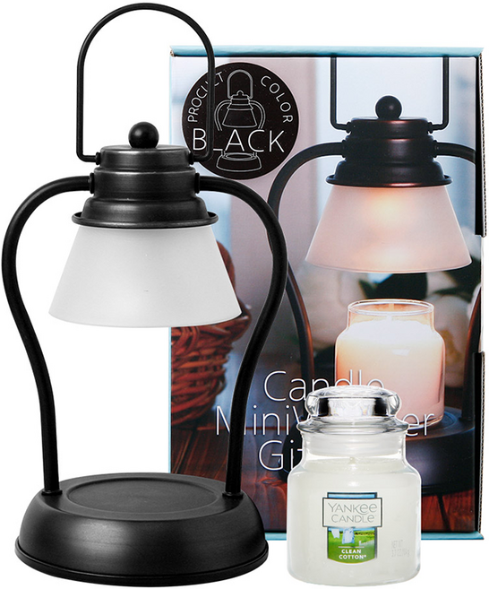 양키캔들 스몰 자 미니워머 선물세트 YANKEE CANDLE, 블랙, 라벤더바닐라