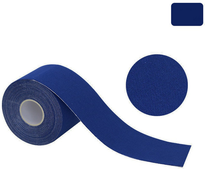 스포츠 테이프 테이핑 키네시올로지 근육 무릎 손목 발목 무릎, 네이비