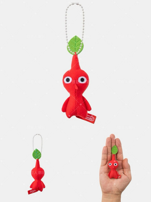 Nintendo 皮克敏 Pikmin 娃娃吊飾, 1個, 紅色 - 10 x 4 cm,台灣現貨｜1天內出
