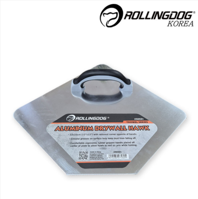 (롤링독) 알루미늄퍼티판 13인치 삼각, 1