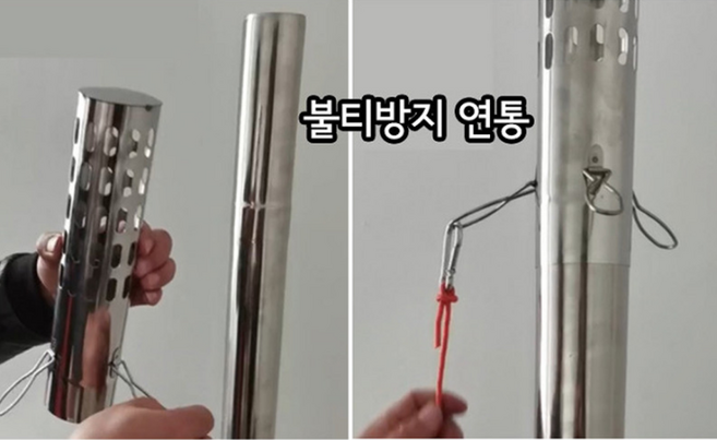 솔베이 금토일장작난로(대형) 캠핑화목난로 감성 불멍난로 접이식 펠렛난로 내열 강화유리 캠핑화로대, 불티방지연통
