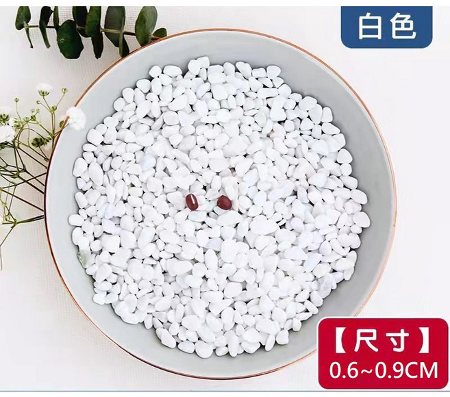 L-one 造景石，微景觀多肉植物盆栽裝飾擺件, 1個, 白色石頭-1.2分(約0.6-0.9cm,1公斤