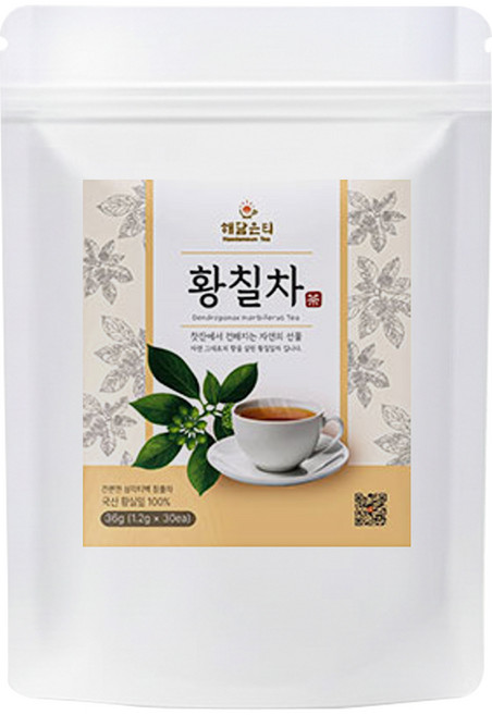 해담은티 황칠차 생분해티백, 1개, 30개입, 1.5g