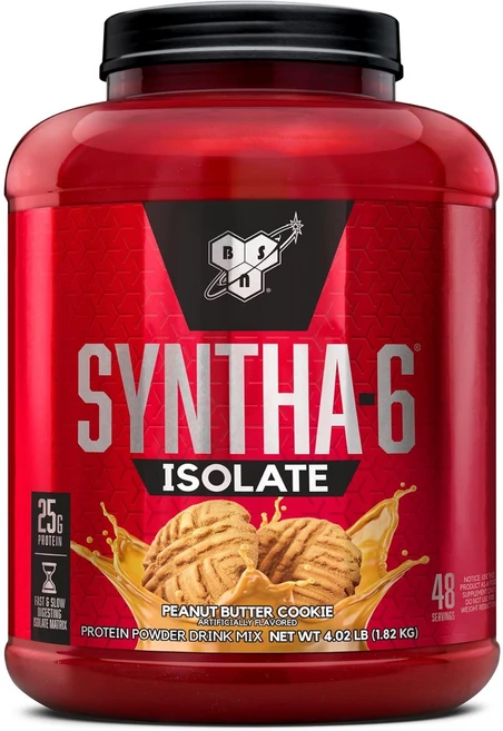 BSN SYNTHA-6 ISOLATE 비에스엔 신타6 48서빙 1.82kg (4 lb) 5가지 맛, 1개 - 쿠팡