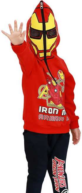 긴팔 마블정품 아이언맨 가면 상하복 바지 세트 히어로