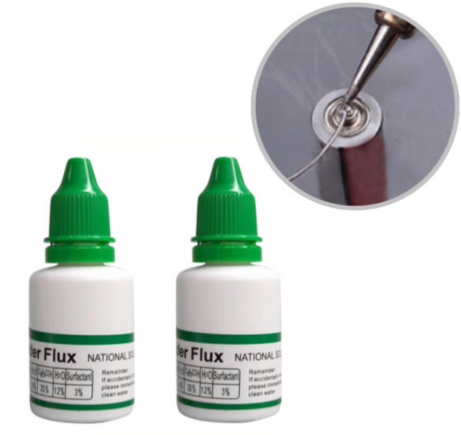 도나토르 납땜 보조제 스틸 스테인레스 액체 페이스트2P, 2개, 납땜 보조액