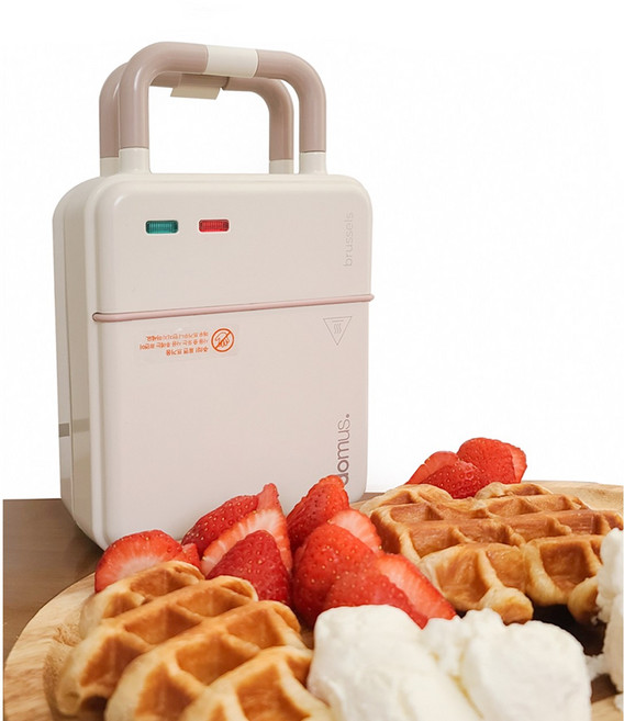 도무스 와플기메이커 바닐라 가정용 크로플 샌드위치 제조기 홈메이드간식