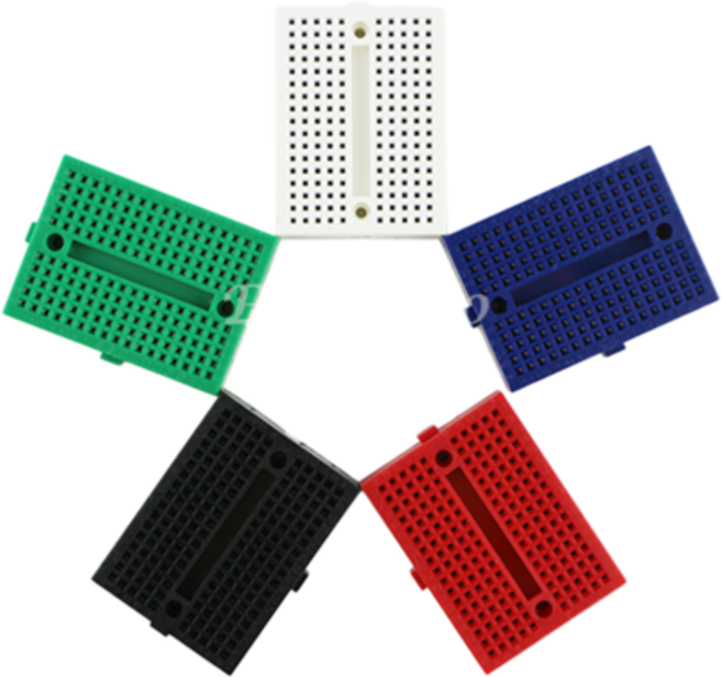 미니 브레드보드 170홀 (검정색), 1개