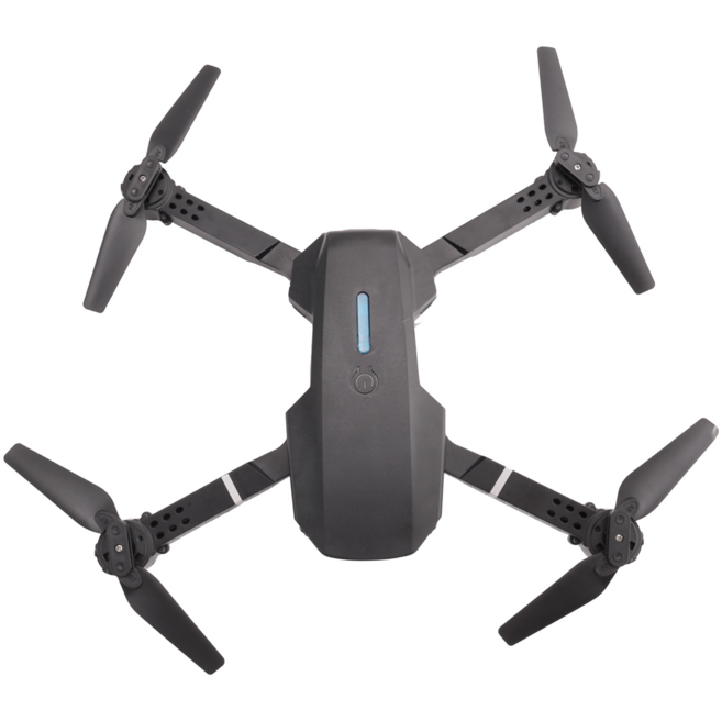Pro Drone 4K HD 카메라 접이식 드론 높이 고정 원격 제어 Pro WiFi 드론 선물 장난감 이중 카메라 2 배터리, 2 배터리, 검은색