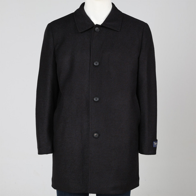 본사직영 런던포그 이월 블랙 모직 7부코트 ( LOWMA852 )