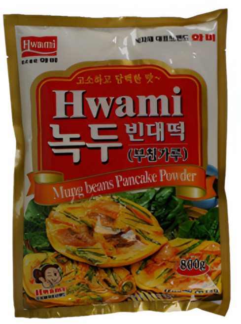 화미 녹두빈대떡가루, 800g, 3개