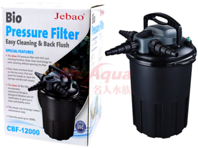 捷寶 JEBAO CBF-12000 反逆洗圓桶過濾器 UV-C殺菌池塘過濾器, 1個