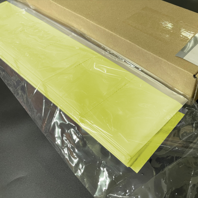 PET칼라 '옐로우' 세로중 6포 약포지(67*89) - 성림 약포지(약봉투), 50개