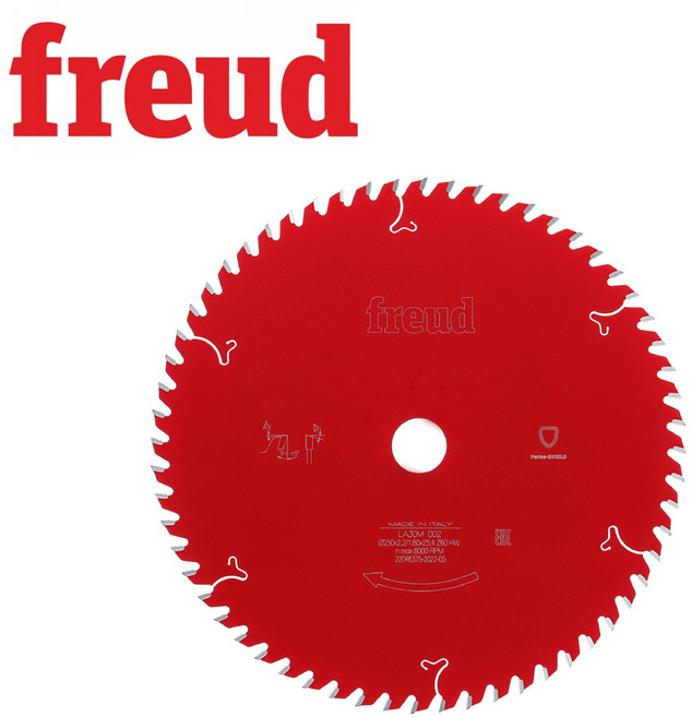 프레우드 원형톱날 LA30M002 ATB T형 10인치 목재용 250x25.4x60Tx1.6