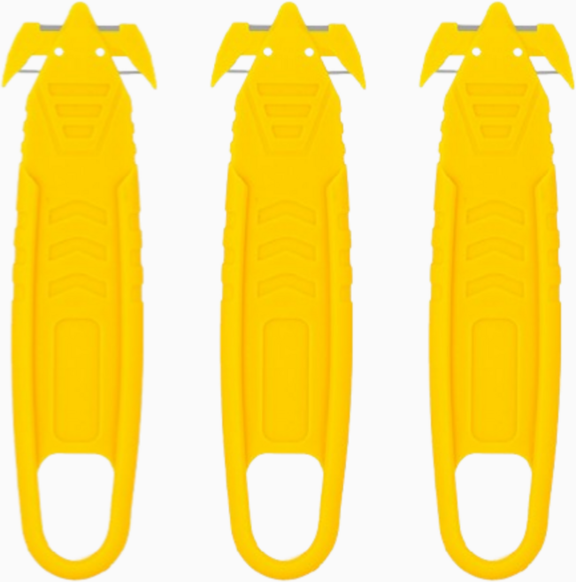 DS마켓 안전 언박싱 박스 탄소강 커터 택배칼, 3개