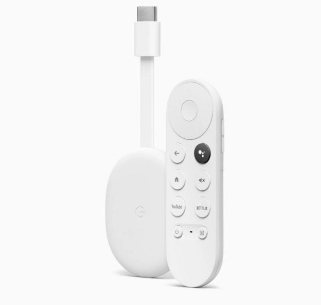 Google Chromecast 四代 Google TV 串流媒體播放器, 1個, 4K版 Chromecast