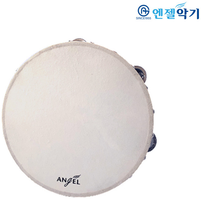 엔젤악기 엔젤 천연가죽 우드 프레임 탬버린, 25CM 탬버린, 25CM 탬버린, 1개