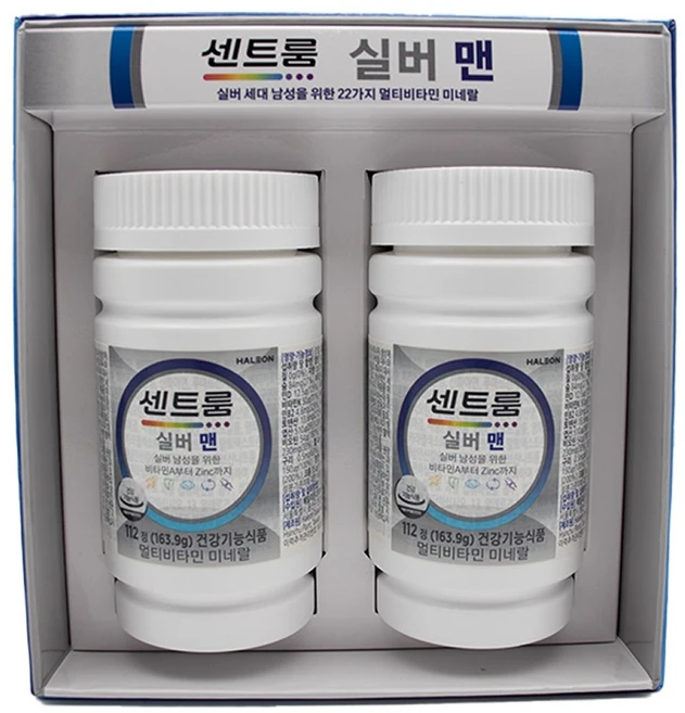 센트룸 실버 맨 멀티비타민 대용량, 112정, 2개 - 쿠팡