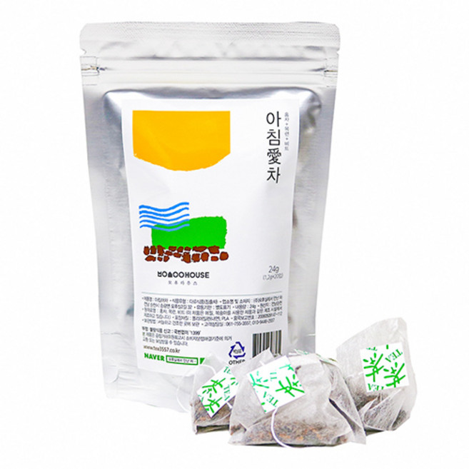 모후실 차 정성을 담은 티백차 여인애차 아침애차 하루애차 정원애차와 꽃차들, 01. 아침애차20티백, 1개, 24g, 20개입