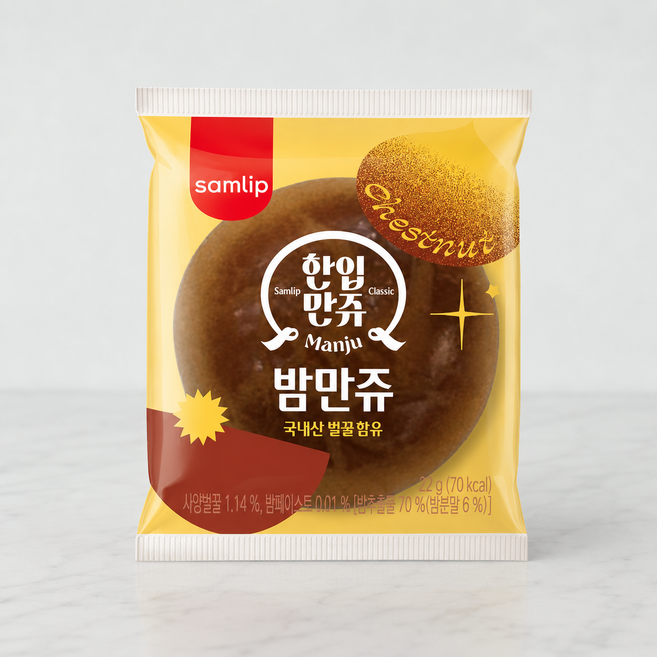 [삼립] 정통밤만쥬 100입, 23g, 100개