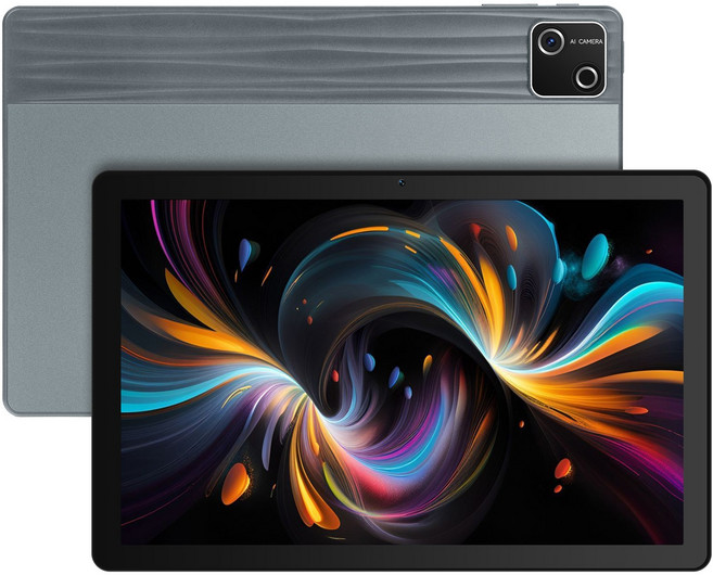 Wqplo G13 태블릿PC 10.1인치태블릿 30G+128G 안드로이드 15 6200mAh 배터리, 회색/Gray, 128GB, Wi-Fi