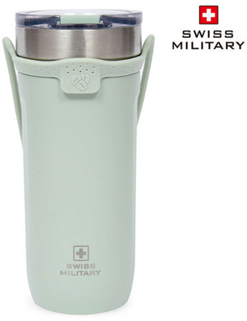 스위스밀리터리 보온 보냉 컵 보냉 스트랩 텀블러 OKK-TS710, 애플민트, 710ml, 1개