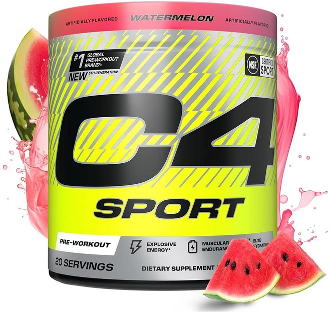 셀루코어 C4 스포츠 프리 운동 파우더 - 졸리 랜처 그린 NSF 카페인 + 크레아틴 베타, Watermelon, 8.68 Ounce (Pack of 1), 1, 248g - 쿠팡