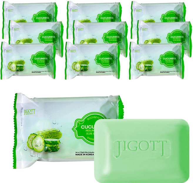 지고트 오이 때비누 향기로운 목욕 바디워시 10개, 150g, 10개입