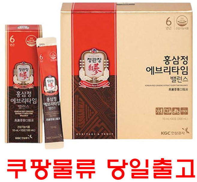 정관장 홍삼정 에브리타임 밸런스 + 쇼핑백, 300ml, 1개