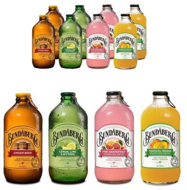 분다버그 4종 혼합믹스 망고 핑크자몽 진저비어 레몬라임 375ml, 12개