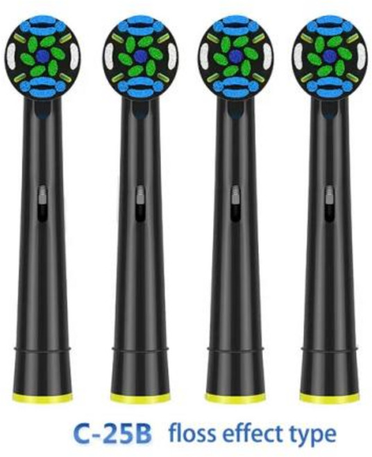 구강 B용 교체 칫솔 헤드 노즐 전기 어드밴스 프로 헬스 트라이엄프 3D 엑셀 활력 민감 클린 4 개, 5) type 6, 1개