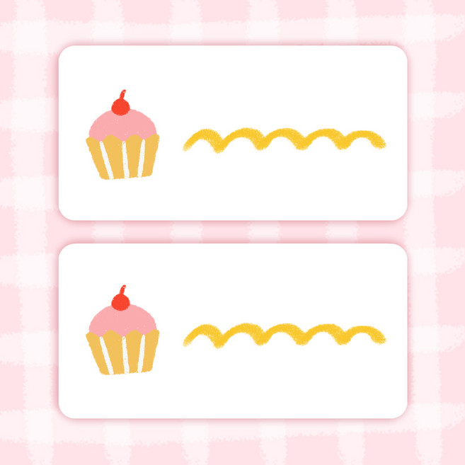 [주랑이네] 이유식 방수 네임 라벨스티커, 머핀(3장180개)